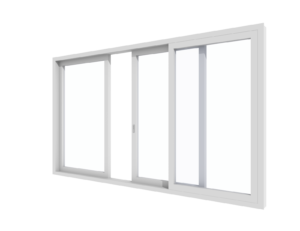 Dreiflügelige Kunststoff-Hebeschiebetür